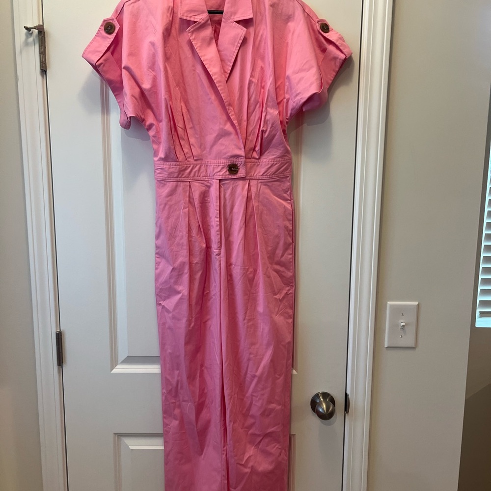 Pink full length romper/jumpsuit